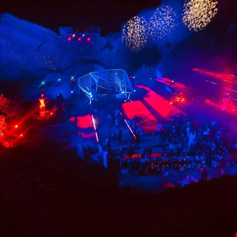 Outdoor light art experience