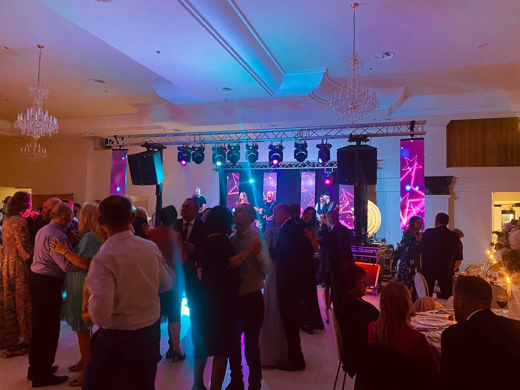Trupă live – setup albastru